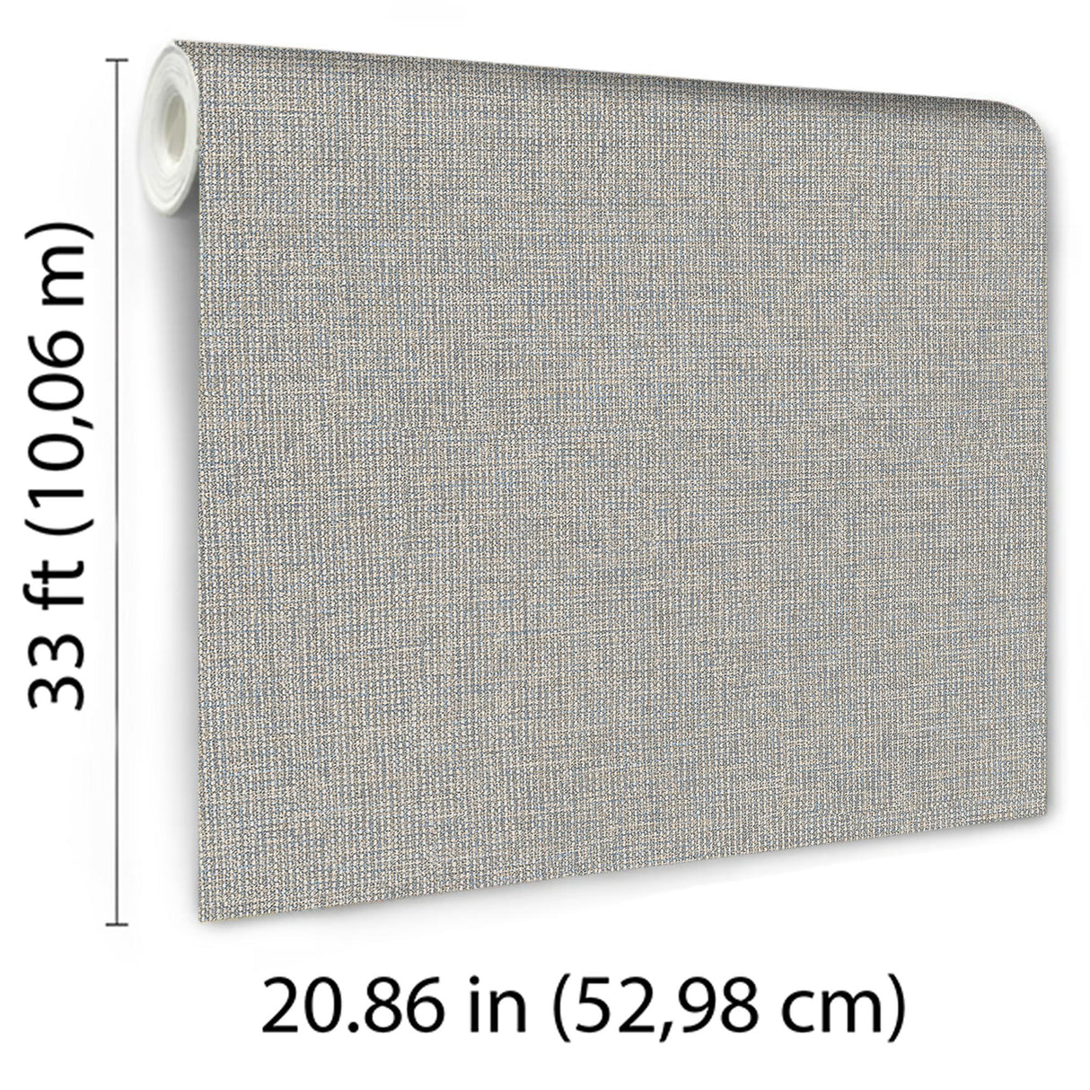 Veer Decor Upholstery Weave Grey Wallpaper