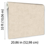 Veer Decor Needle Point Linen Tan Wallpaper