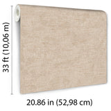 Veer Decor Needle Point Linen Beige Wallpaper