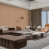 Veer Decor Needle Point Linen Red Wallpaper
