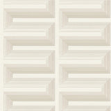 Veer Decor Embroidered Grecian Key Cream Wallpaper