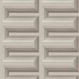 Veer Decor Embroidered Grecian Key Grey Wallpaper