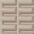 Veer Decor Embroidered Grecian Key Taupe Wallpaper