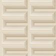 Veer Decor Embroidered Grecian Key Beige Wallpaper