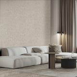 Veer Decor Crushed Linen Texture Beige Wallpaper
