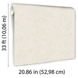 Veer Decor Crushed Linen Texture Cream Wallpaper
