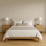 Veer Decor Crushed Linen Texture Cream Wallpaper
