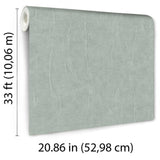 Veer Decor Crushed Linen Texture Green Wallpaper