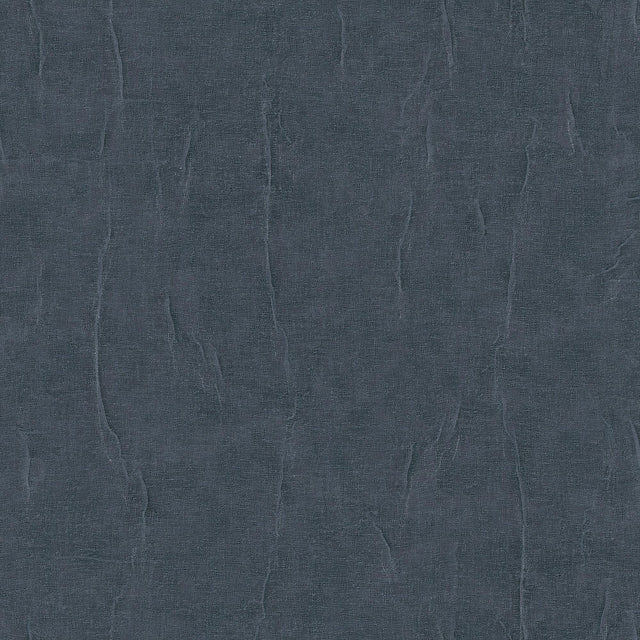 Veer Decor Crushed Linen Texture Blue Wallpaper