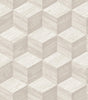 Veer Decor Woodgrain Grid White Wallpaper