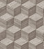Veer Decor Woodgrain Grid Taupe Wallpaper