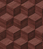 Veer Decor Woodgrain Grid Red Wallpaper