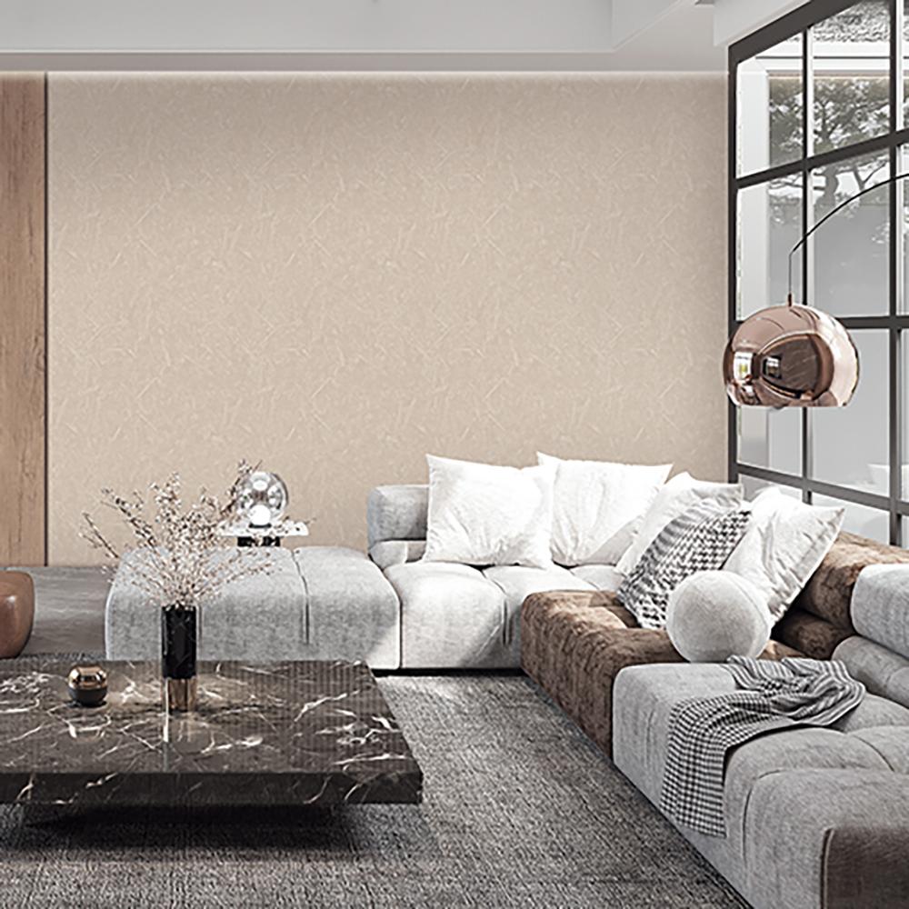 Veer Decor Pressed Woodwork Tan Wallpaper