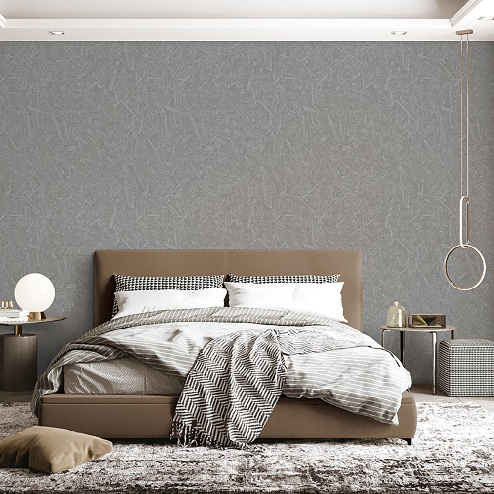 Veer Decor Pressed Woodwork Taupe Wallpaper