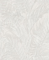 Veer Decor Embroidered Palm Silver Wallpaper