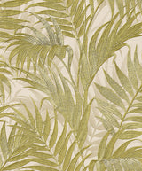 Veer Decor Embroidered Palm Sage Wallpaper