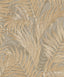 Veer Decor Embroidered Palm Gold Wallpaper