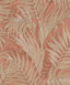 Veer Decor Embroidered Palm Coral Wallpaper