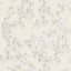 Veer Decor Embroidered Cherry Bloom Silver Wallpaper