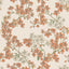 Veer Decor Embroidered Cherry Bloom Orange Wallpaper