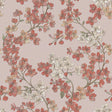 Veer Decor Embroidered Cherry Bloom Red Wallpaper