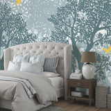 Veer Decor Forest Flight Blue Wall Mural