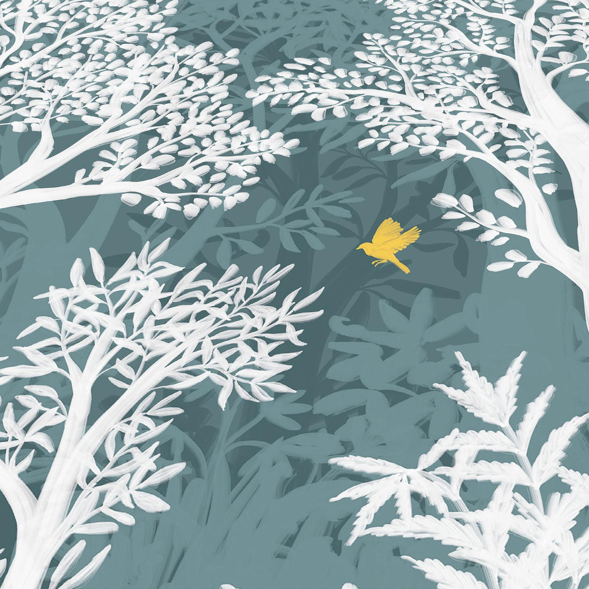 Veer Decor Forest Flight Teal Wall Mural
