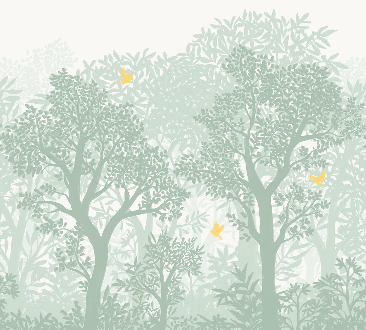 Veer Decor Forest Flight Green Wall Mural