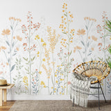 Veer Decor Meadow Rise Orange Wall Mural