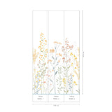 Veer Decor Meadow Rise Orange Wall Mural