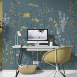 Veer Decor Meadow Rise Grey Wall Mural