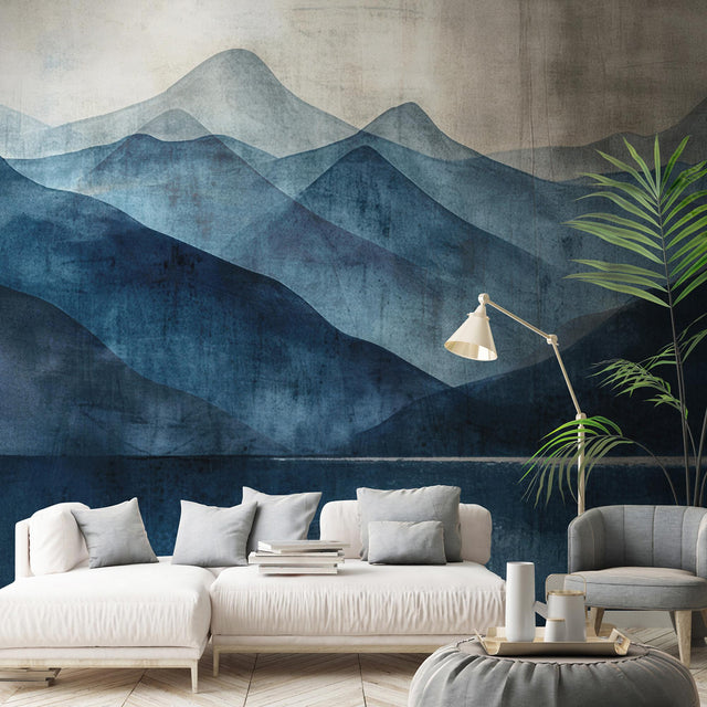 Veer Decor Indigo Silence Blue Wall Mural