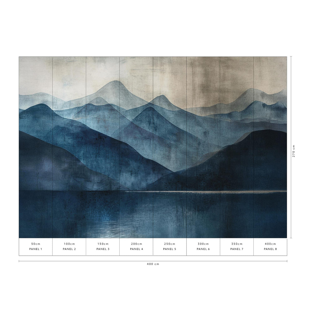 Veer Decor Indigo Silence Blue Wall Mural