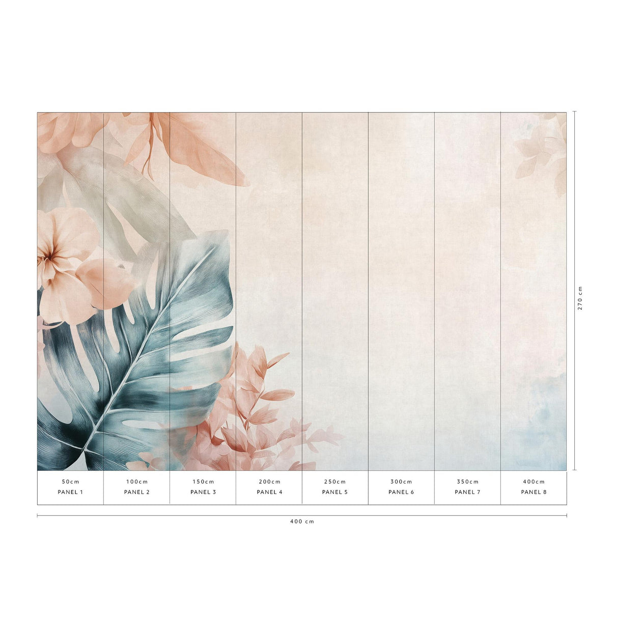 Veer Decor Sunblush Pink Wall Mural