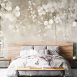 Veer Decor Ivory Rain Grey Wall Mural