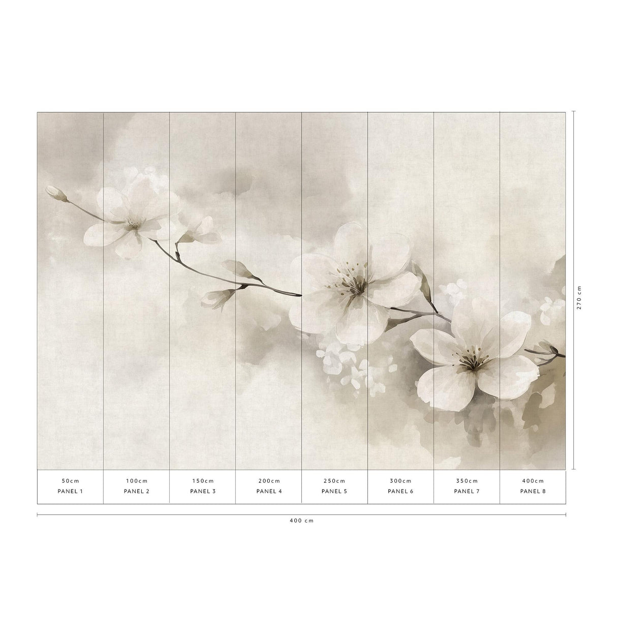 Veer Decor First Light Taupe Wall Mural