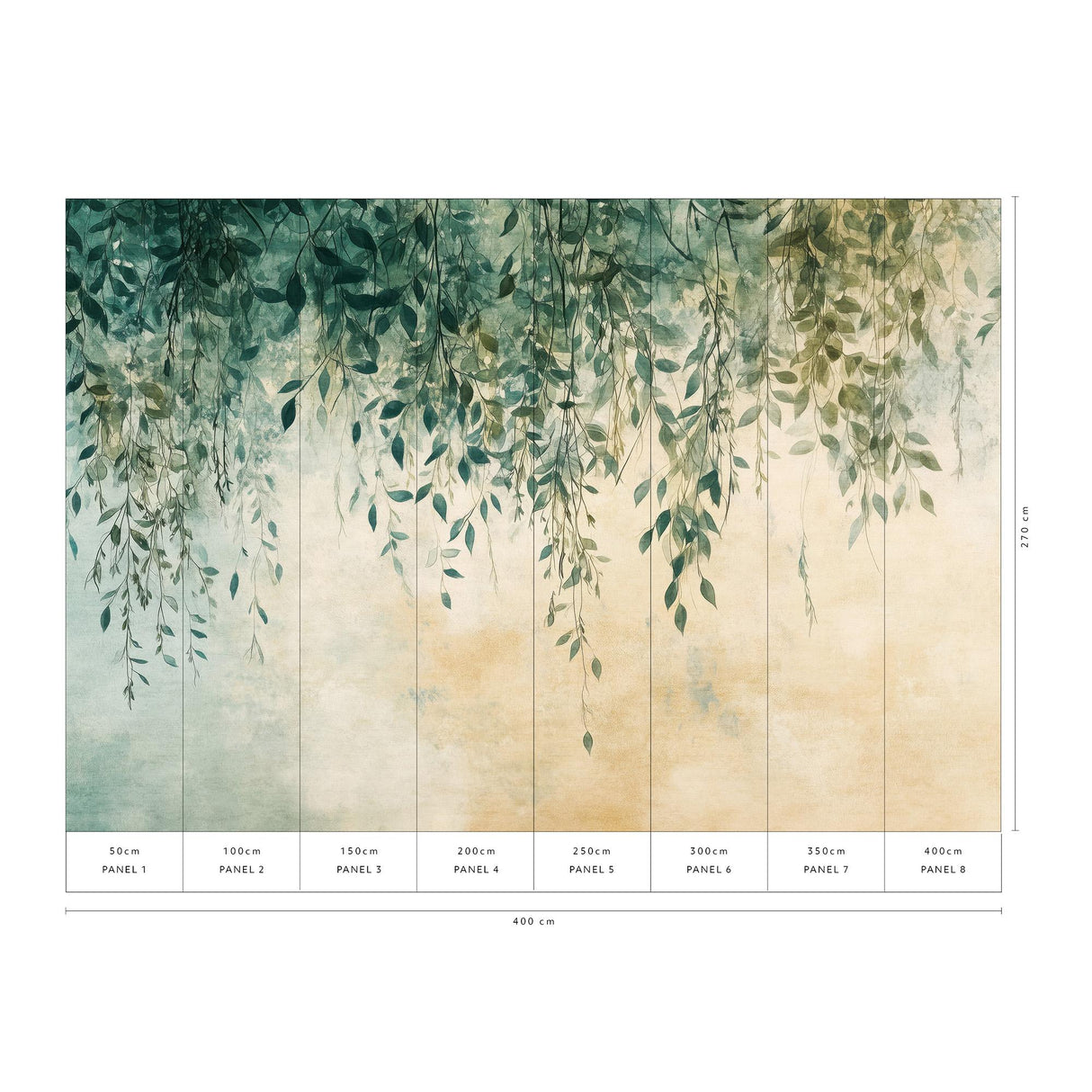 Veer Decor Green Canopy Green Wall Mural