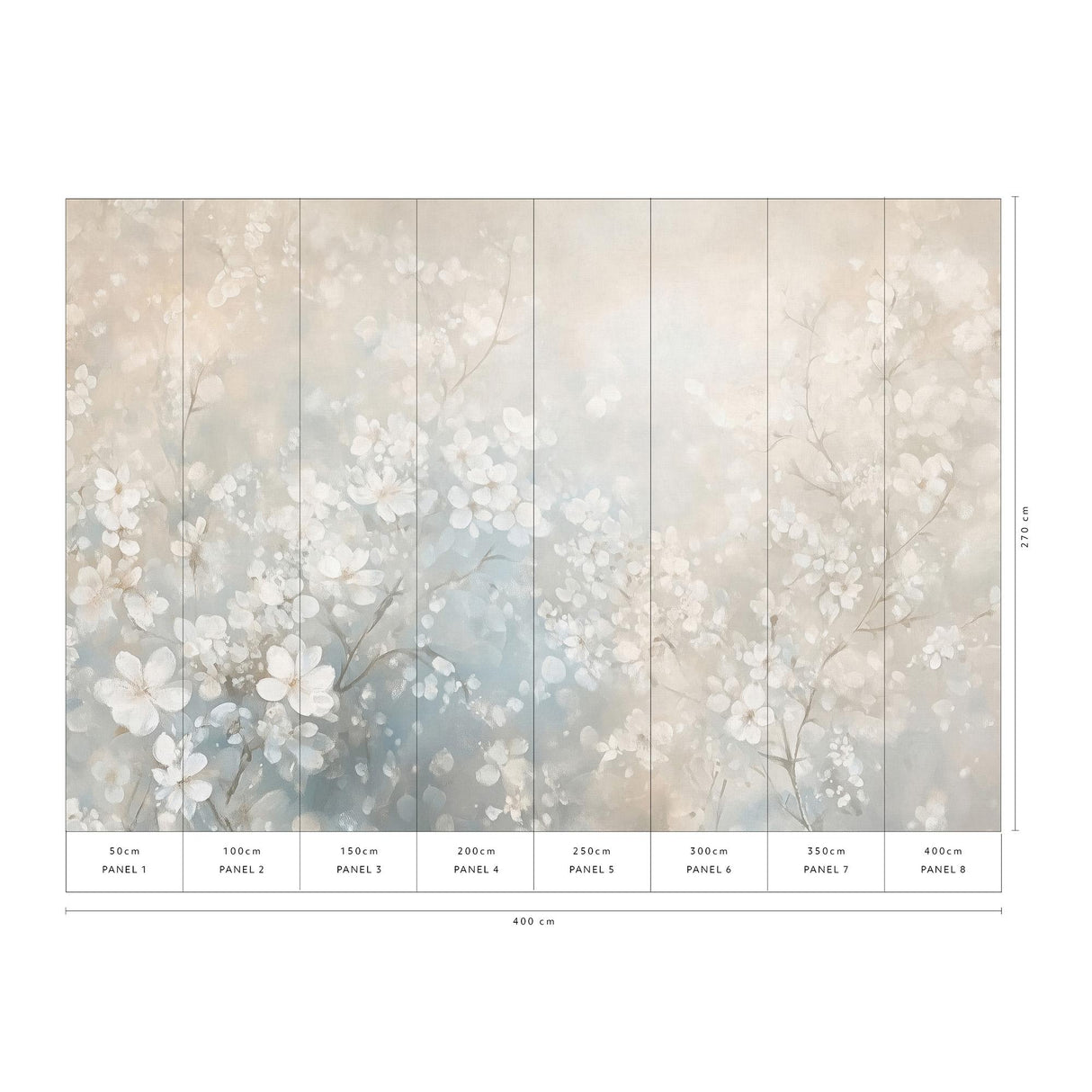 Veer Decor Bloom Ballet Beige Wall Mural
