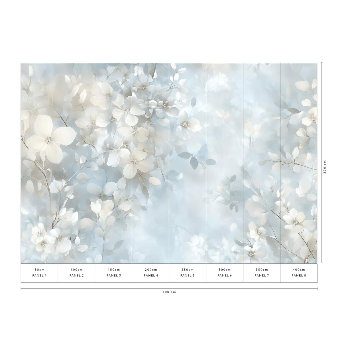 Veer Decor Auralie Blue Wall Mural