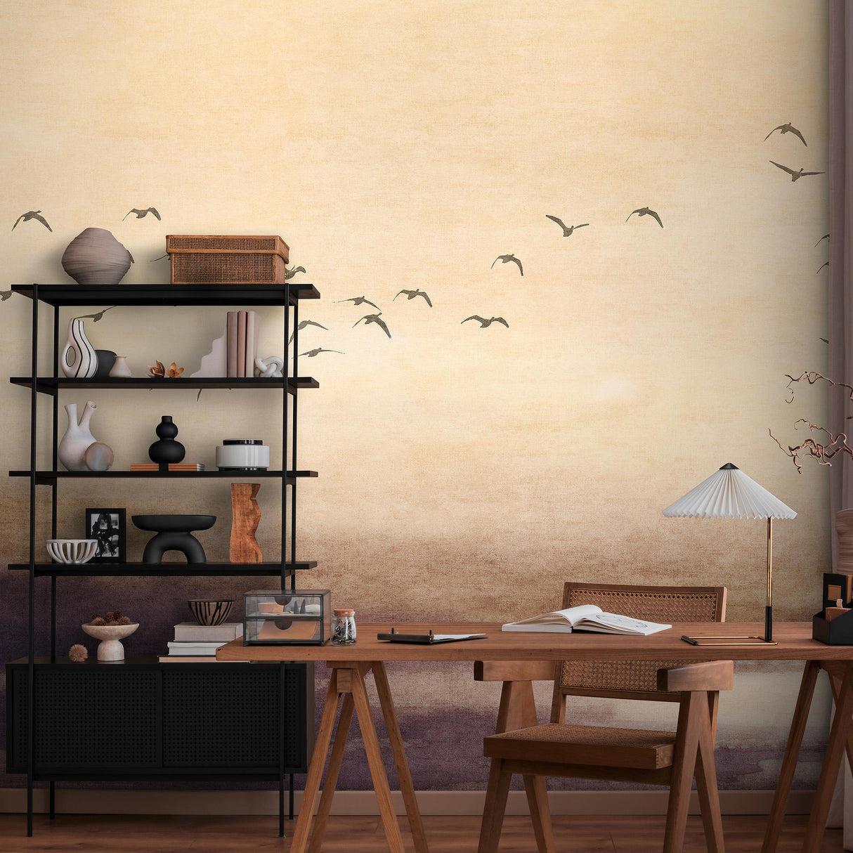 Veer Decor Silent Sky Beige Wall Mural