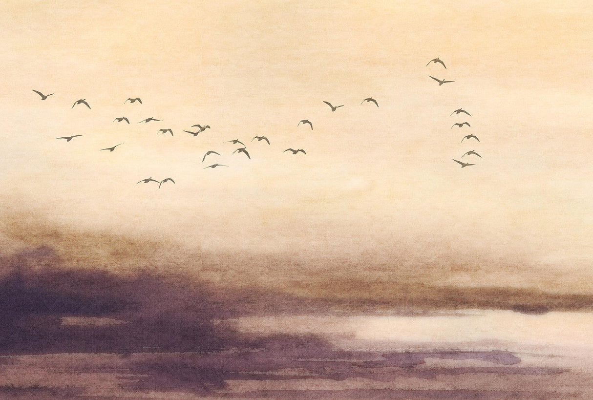 Veer Decor Silent Sky Beige Wall Mural