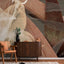 Veer Decor Fading Flower Brown Wall Mural