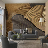 Veer Decor Luness Gold Wall Mural