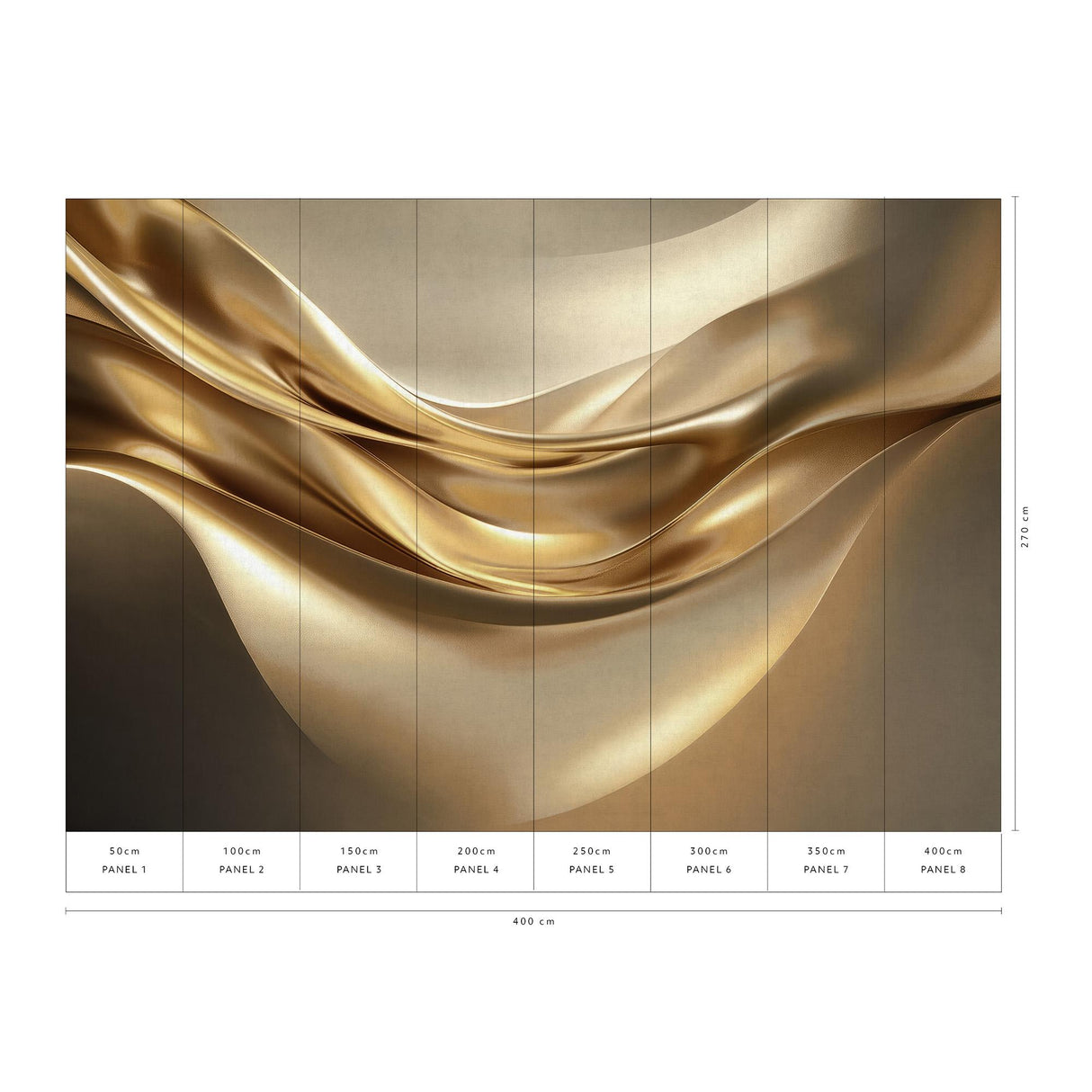 Veer Decor Liquid Gold Wall Mural