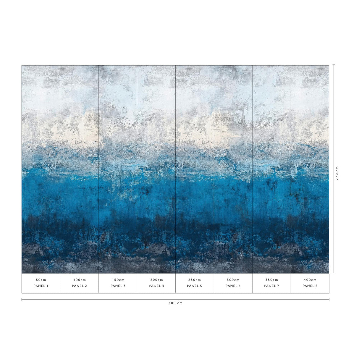Veer Decor Ocean Line Blue Wall Mural