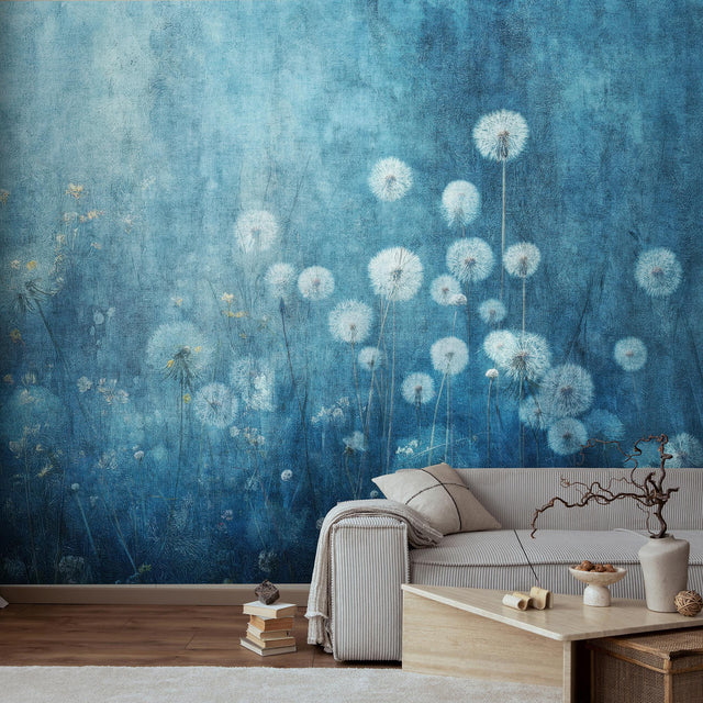 Veer Decor Twilight Bloom Blue Wall Mural