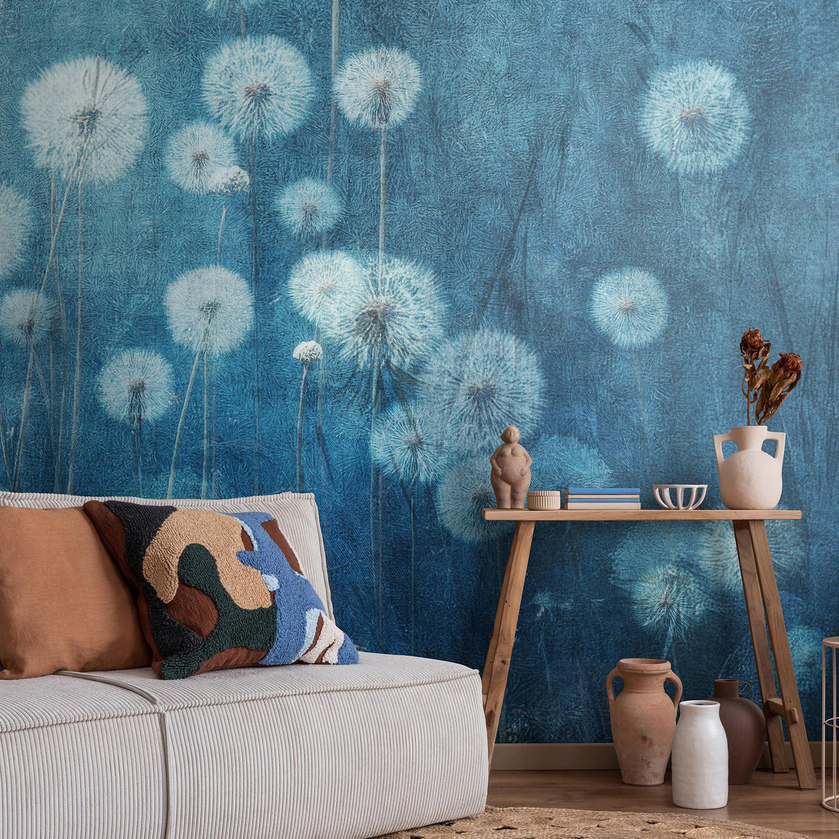 Veer Decor Twilight Bloom Blue Wall Mural