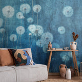 Veer Decor Twilight Bloom Blue Wall Mural