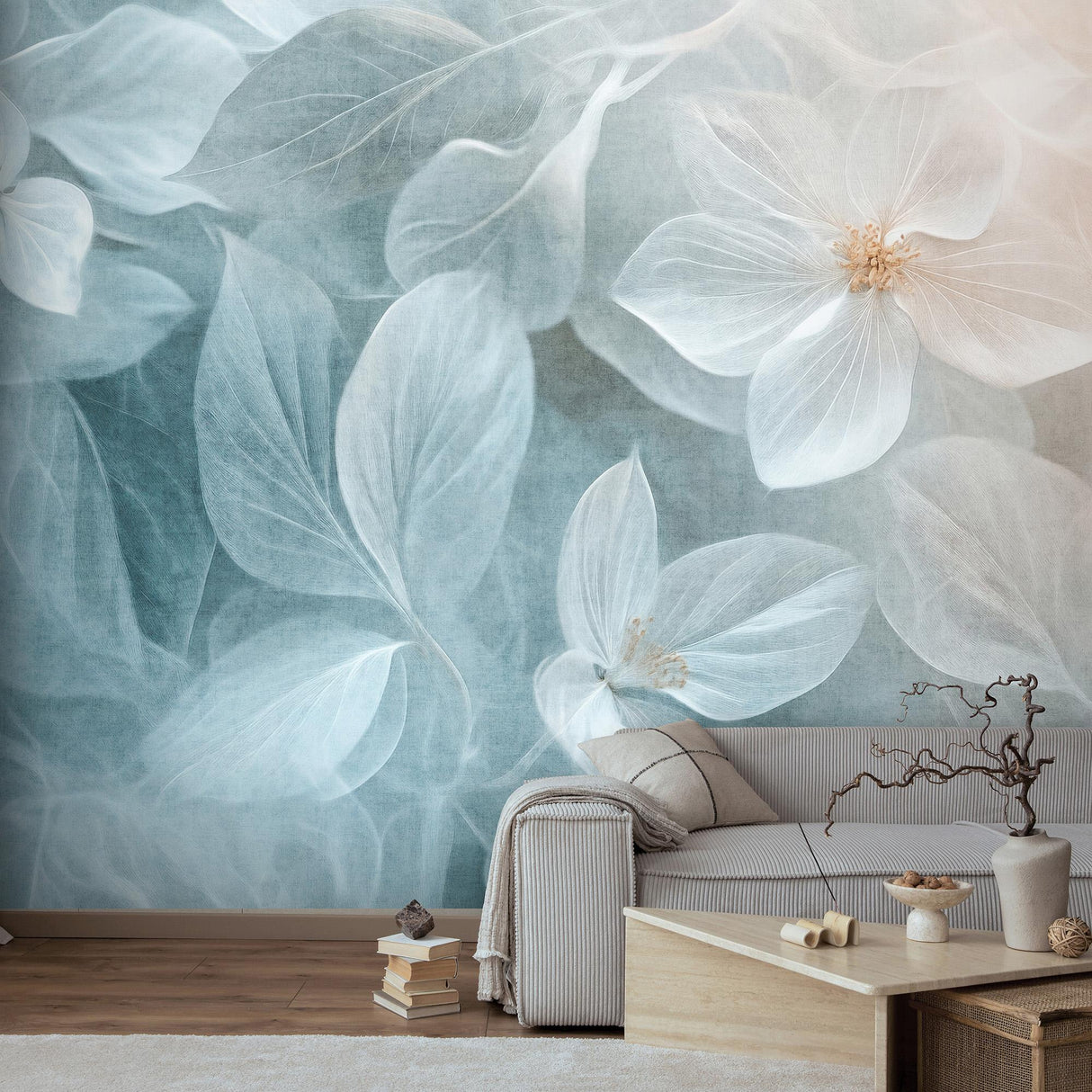 Veer Decor Dreaming Garden Blue Wall Mural