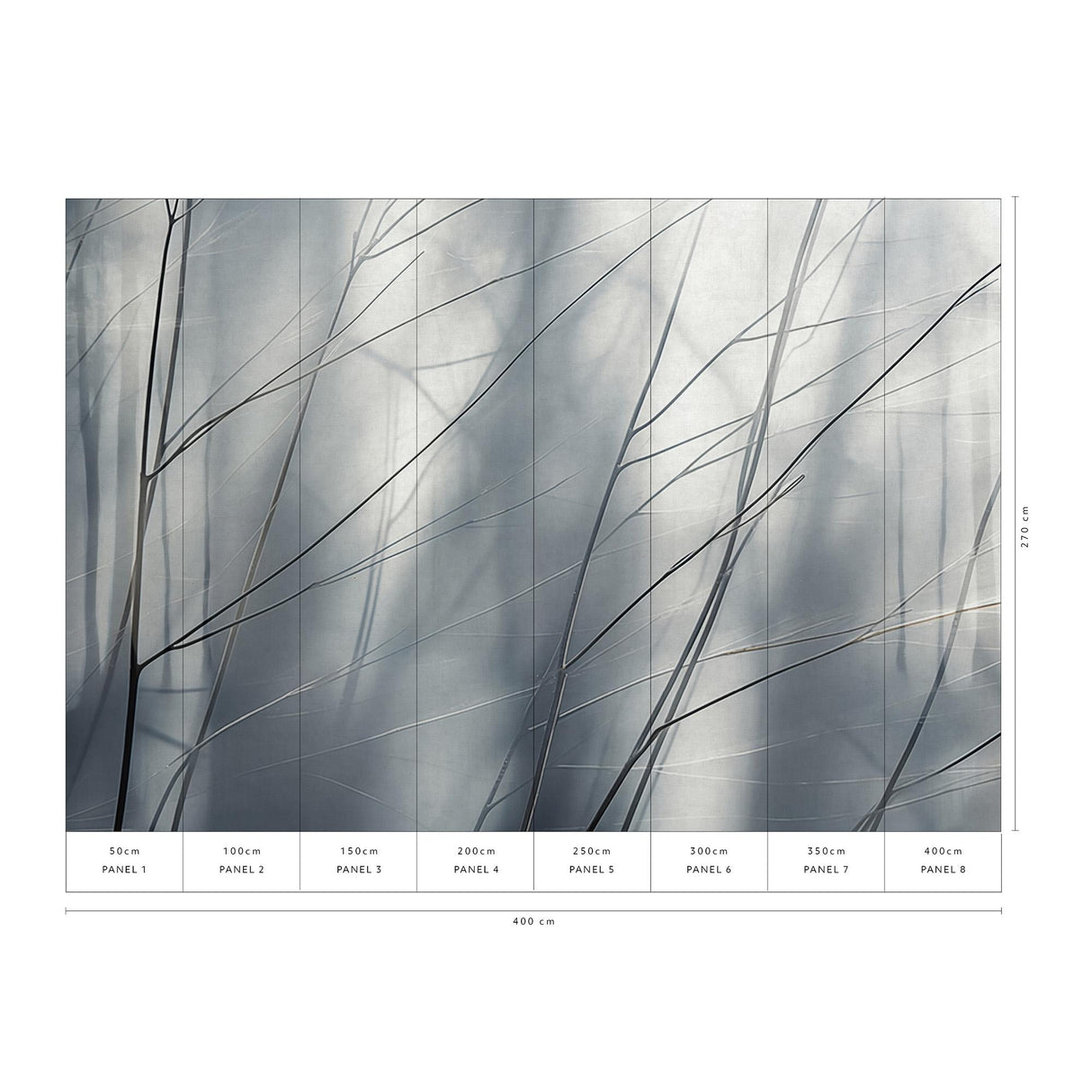 Veer Decor Aeris Grey Wall Mural